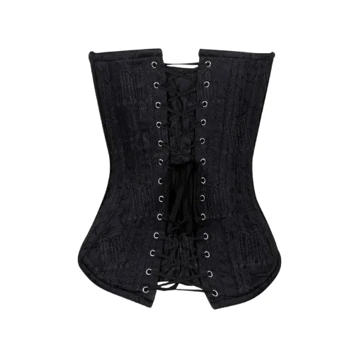 Elegant and Structured 3 Layer Deep Plunge Overbust Corset for a Sculpted Silhouette image 1
