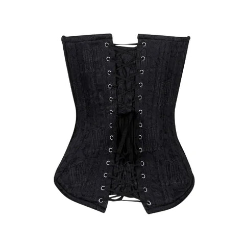 Elegant and Structured 3 Layer Deep Plunge Overbust Corset for a Sculpted Silhouette image 1