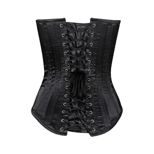 3 Layer Heavily Boned Deep Plunge Over bust Corset in Luscious Satin image 1