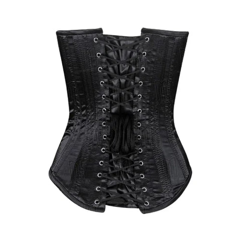 3 Layer Heavily Boned Deep Plunge Over bust Corset in Luscious Satin image 1