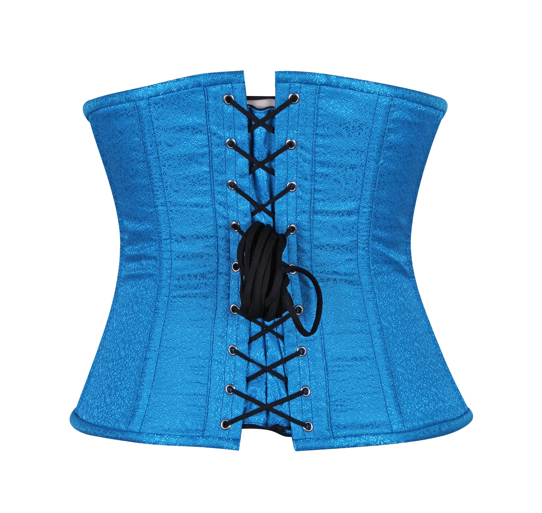 Underbust Corset in High-Quality Brocade Fabric with YKK Silver Zipper – Waist Shaping Corset