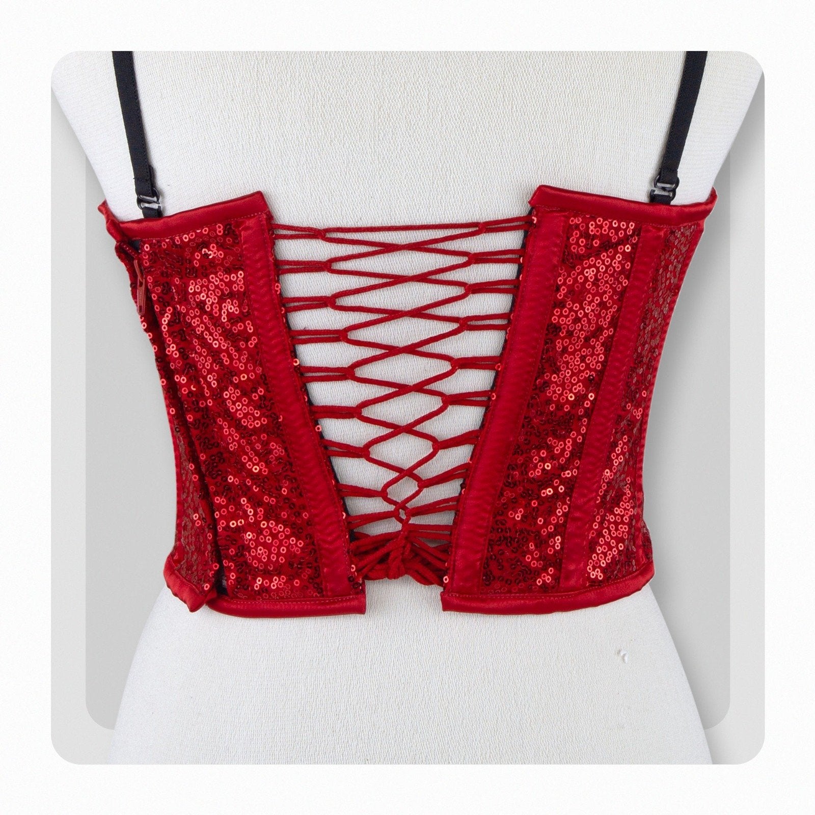 Glittering Sequin Overbust Corset – Perfect for Parties & Clubwear image 2
