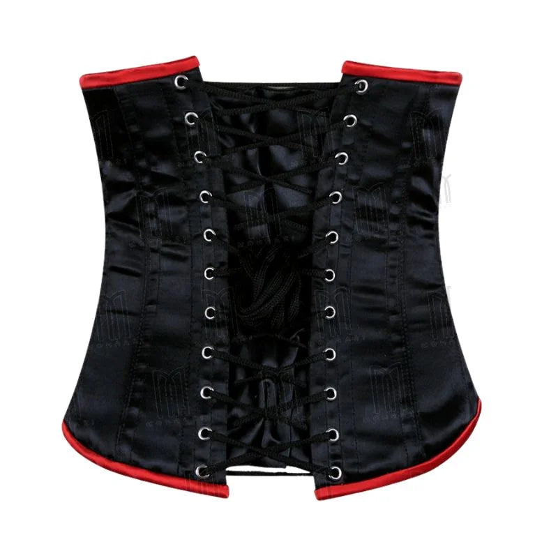 The 3 Layer Satin Under bust Corset with Front Bow and Perfect Shaping image 2