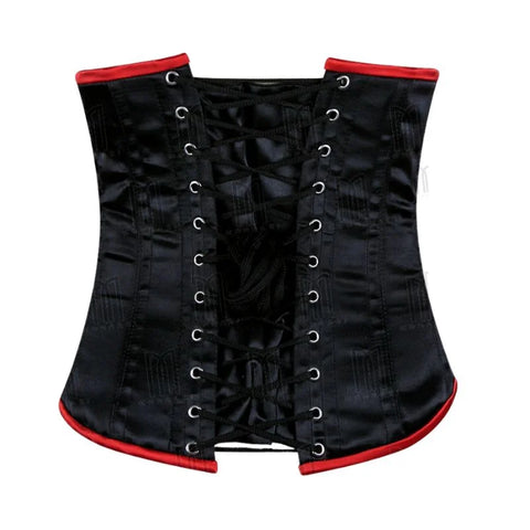 The 3 Layer Satin Under bust Corset with Front Bow and Perfect Shaping image 2