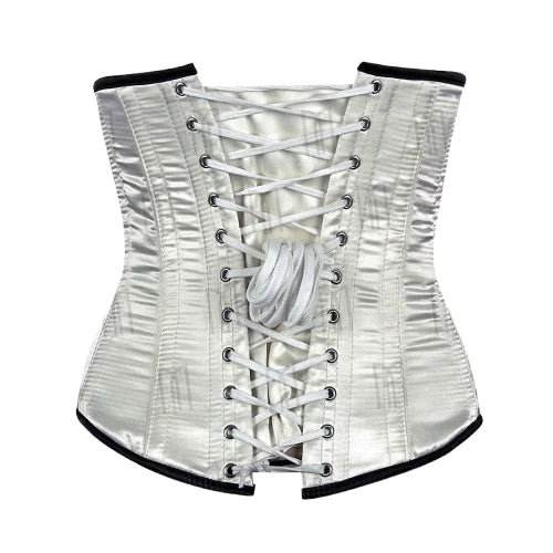 The 3 Layer Satin Under bust Corset with Front Bow and Perfect Shaping image 4