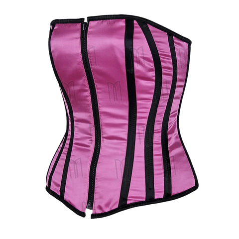 Elegant Reversible Satin Corset for a Versatile and Timeless Look image 1