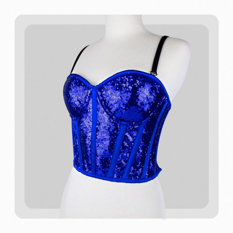 Glittering Sequin Overbust Corset – Perfect for Parties & Clubwear image 4