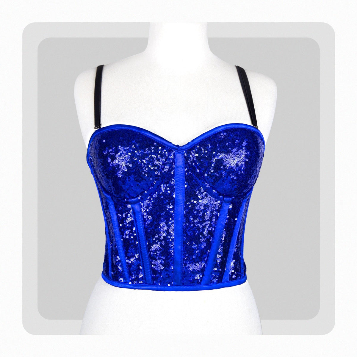 Glittering Sequin Overbust Corset – Perfect for Parties & Clubwear image 3