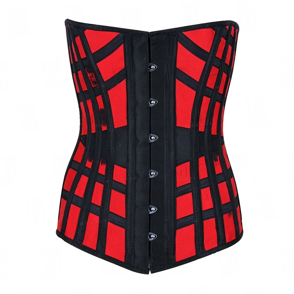 Cotton Half-Bust Corset with Steel Boning
