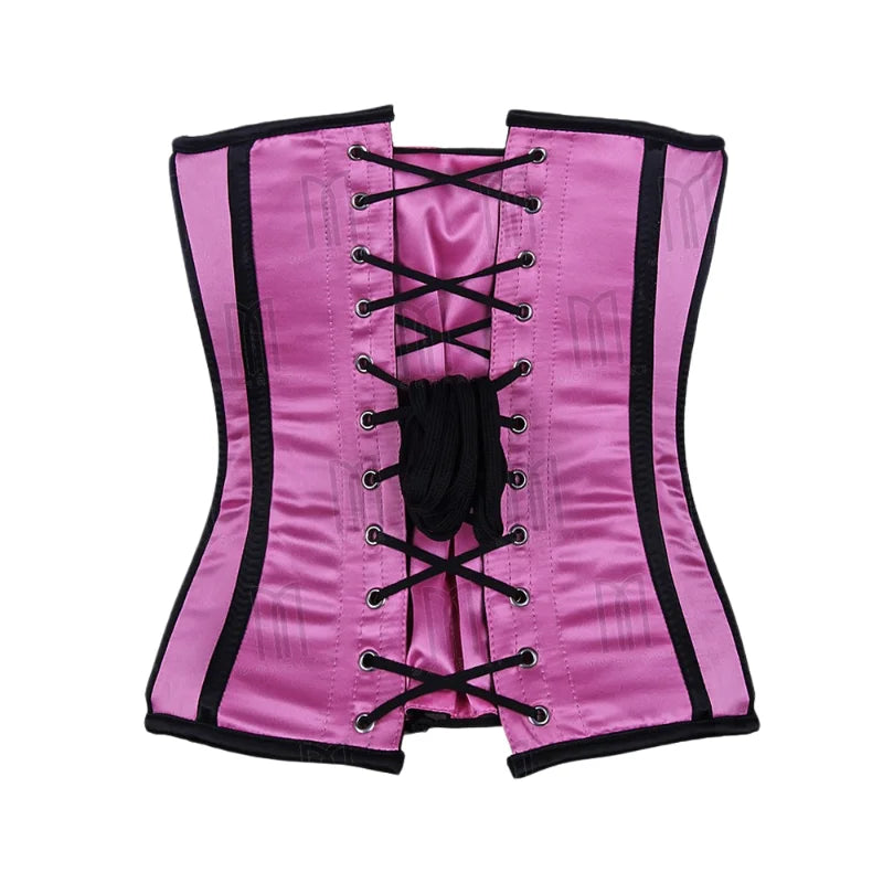 Elegant Reversible Satin Corset for a Versatile and Timeless Look image 2