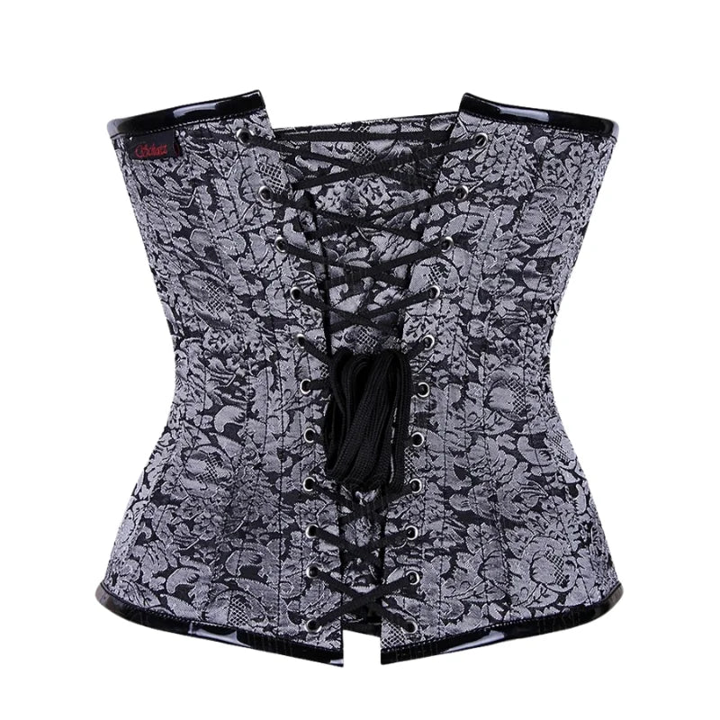 Overbust Cape Corset in Soft Leather with Metal Star Studs