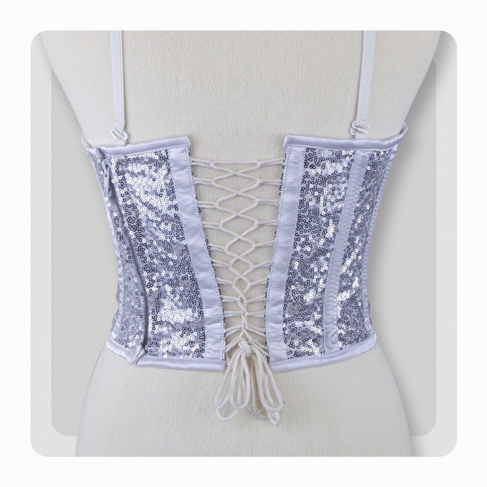 Glittering Sequin Overbust Corset – Perfect for Parties & Clubwear image 8
