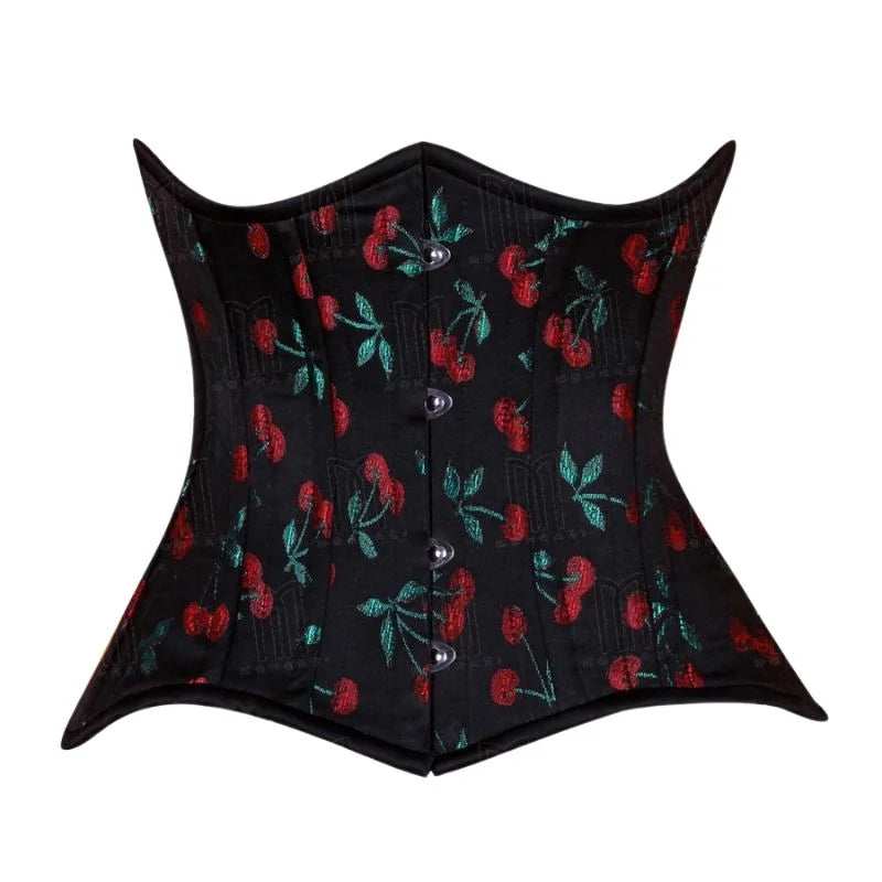 Timeless Elegance in a Cherry Brocade Curvy Corset for a Regal and Sculpted Look image 0