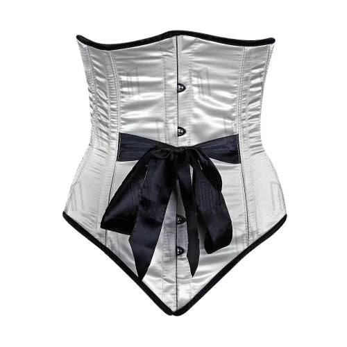 The 3 Layer Satin Under bust Corset with Front Bow and Perfect Shaping image 5