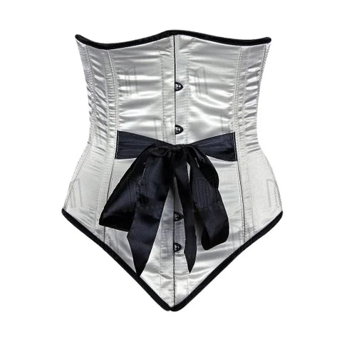 The 3 Layer Satin Under bust Corset with Front Bow and Perfect Shaping image 5